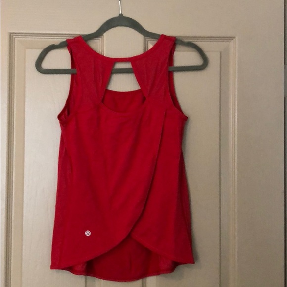 ⚡️CLEARANCE Red lululemon open back tank - Picture 2 of 4